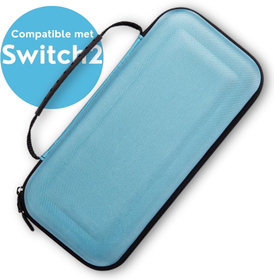Blauw beschermhoesje met handvat, compatibel met Switch 2.