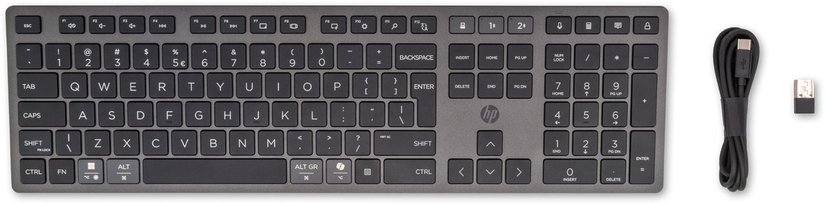 HP 720 Dual-Mode Draadloos Toetsenbord QWERTY