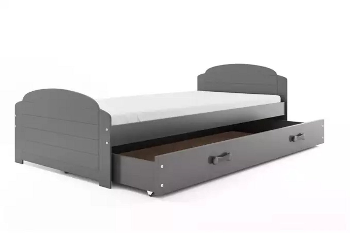 BMS LILI - Eenpersoonsbed - 90x200 cm - Jongeren - Grafiet