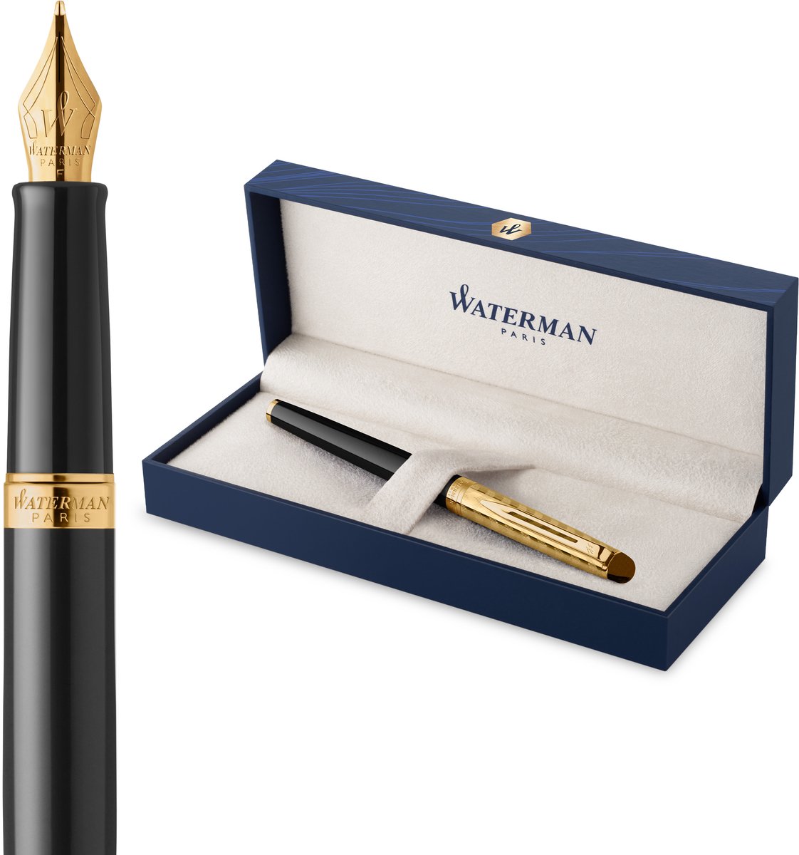 Waterman Hémisphère-vulpen | De Opera-collectie | Zwart & goud | Geschenkverpakking