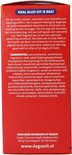 Verpakking met informatie: Dagravit Fit 50+ multivitaminen, met ingrediënten en contactinformatie.