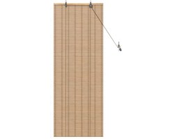 vidaXL - Rolgordijn - Natuurlijk - en - Bruin - 60 - x - 160 - cm - Bamboe