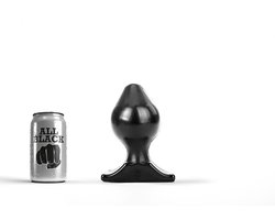 All Black Buttplug 17 x 9 cm - zwart