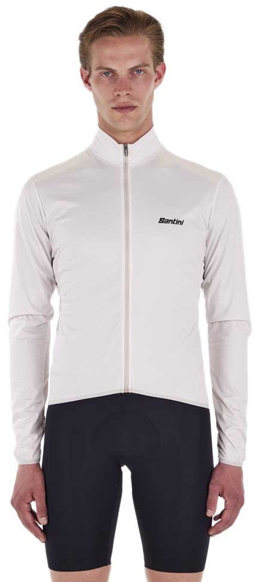 Santini Packable Windbreaker Jas Wit L