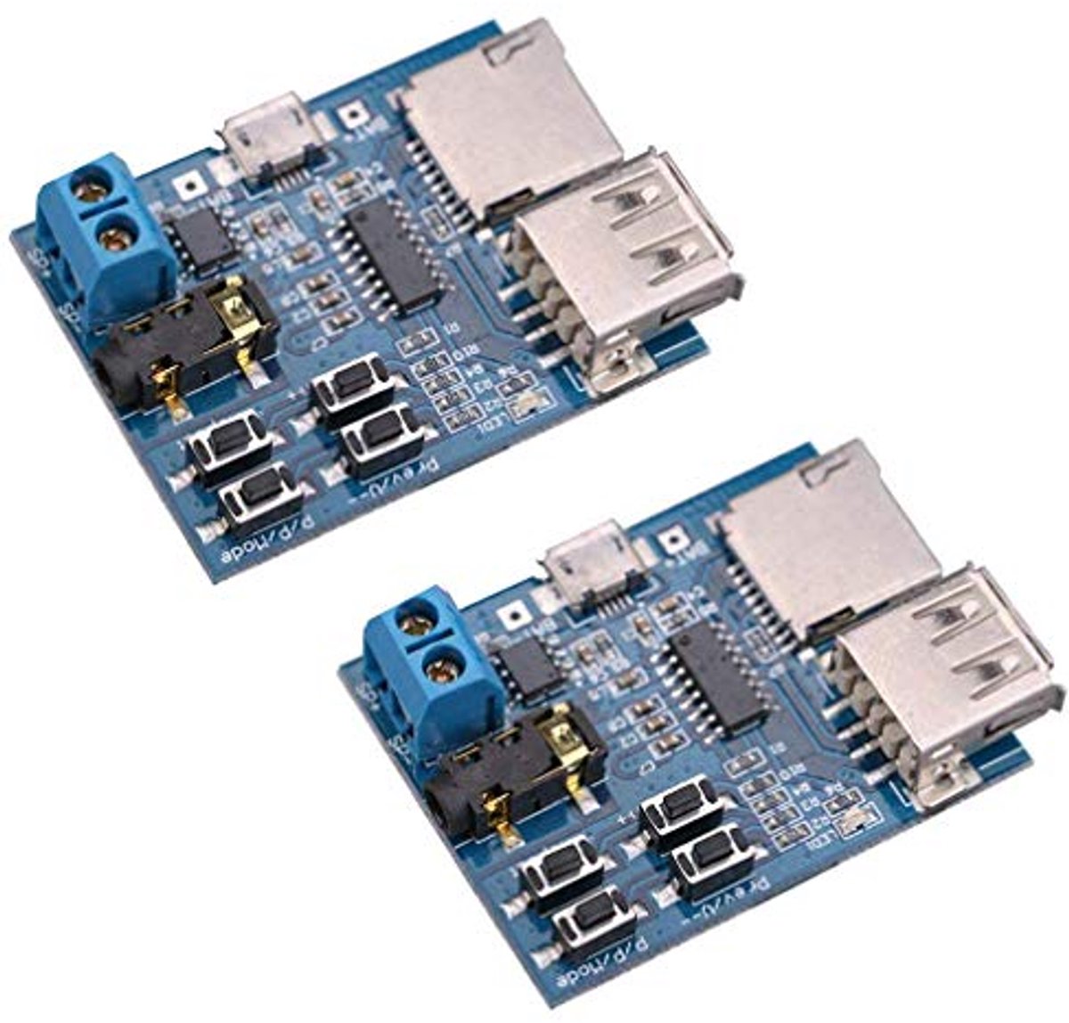 MP3 Decoder Player Module met Audio Amplifier - 2 Stuks