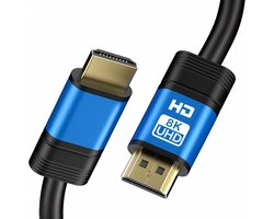 Qost - Premium HDMI Kabel 2.1 - HD High Speed 8K - Blauw - 5 Meter - 8K 60Hz - 4K 120Hz - 48 Gbps