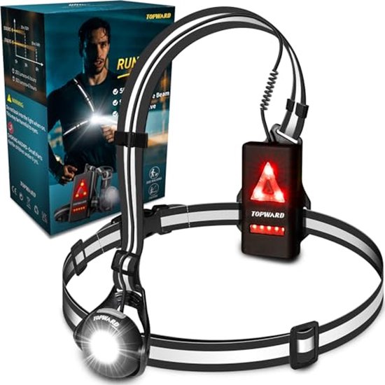 Oplaadbare Looplamp voor Hardlopers - 500 Lumen, Waterdicht ...