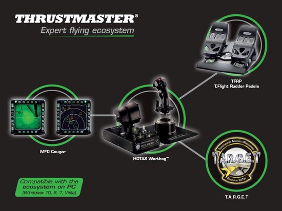 Joystick voor PC met realistisch ontwerp en 19 programmeerbare knoppen — afbeelding 2