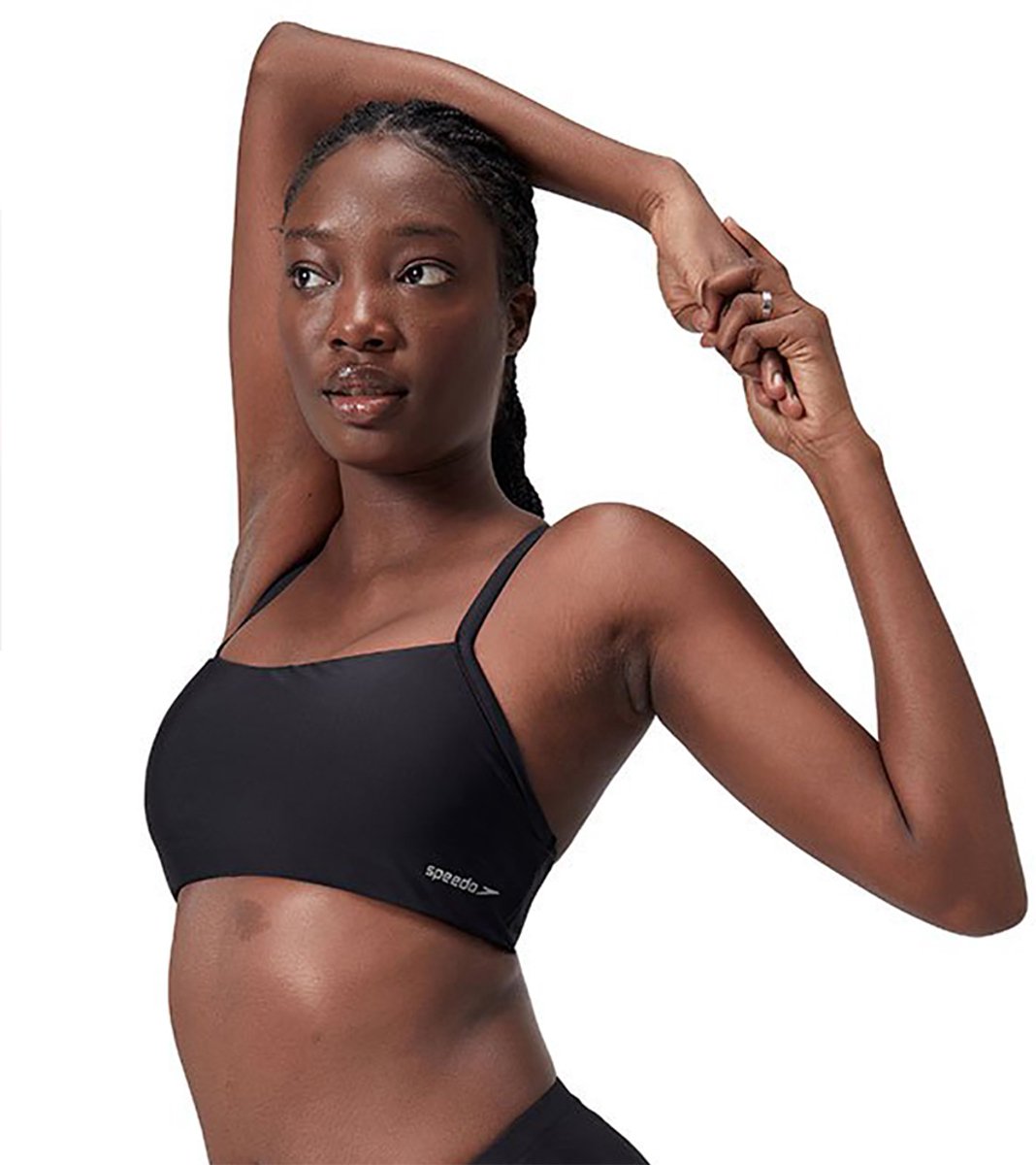 Speedo Solid Recordbreaker Bikinitop Zwart L Vrouw