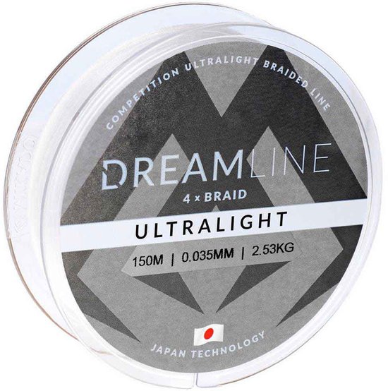 Mikado Dreamline Ultralight Gevlochten Vislijn 150 M Wit 0.035 mm van Mikado — afbeelding 4