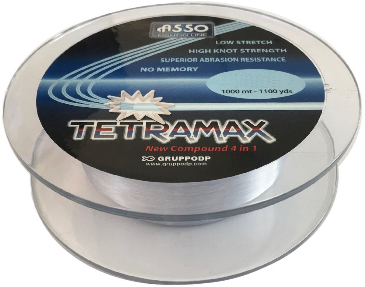 Asso Tetramax 1000 M Karperlijn Transparant 0.220 mm