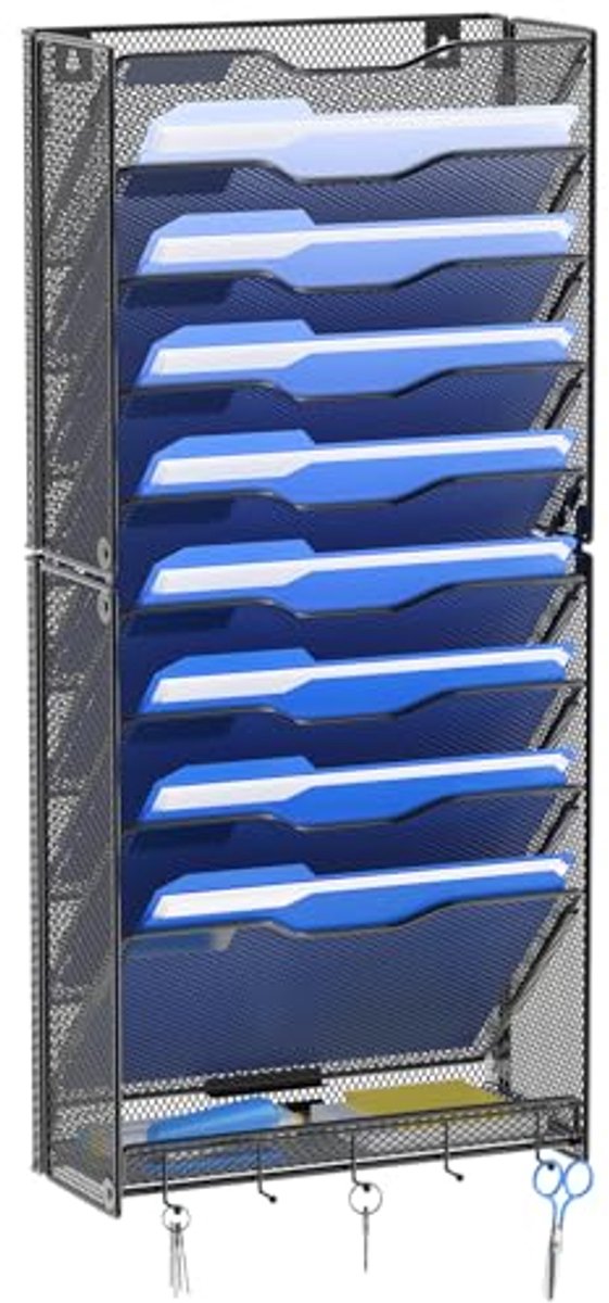 10-Tier Muur Document Organizer voor Thuis en Kantoor