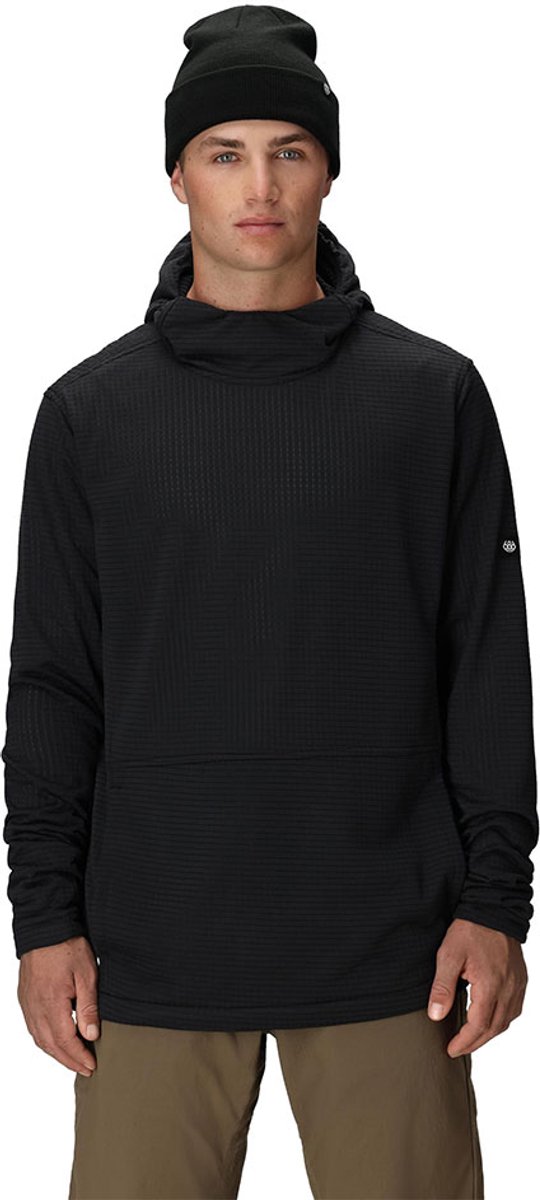686 Mission Grid Fleece Met Kap Zwart M Man