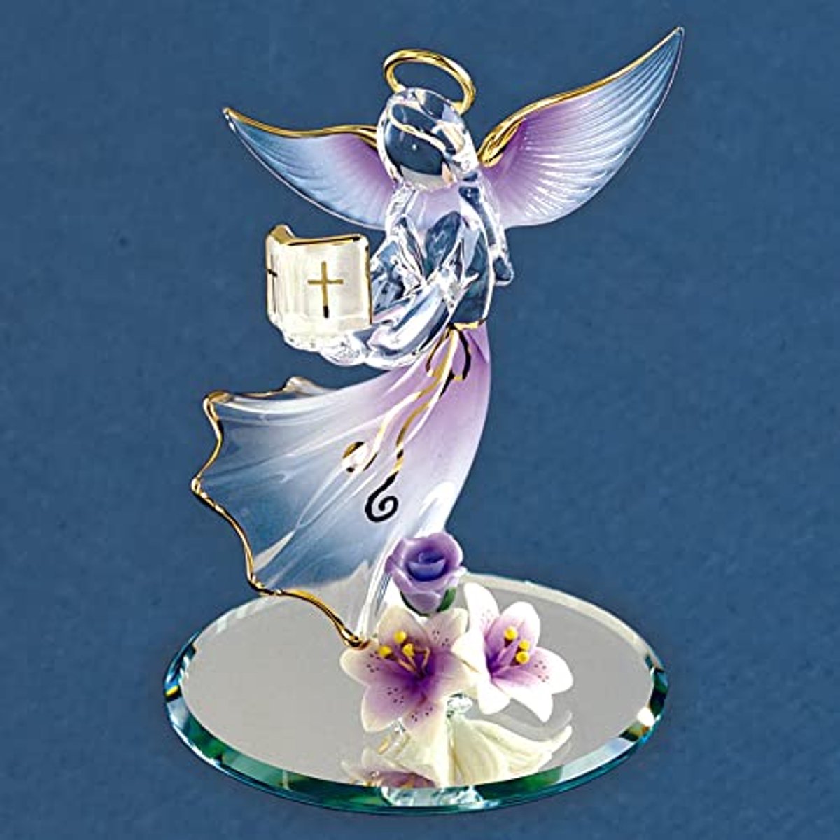 Engel Beeldje met Bijbel – Decoratieve Ornamenten voor Thuis