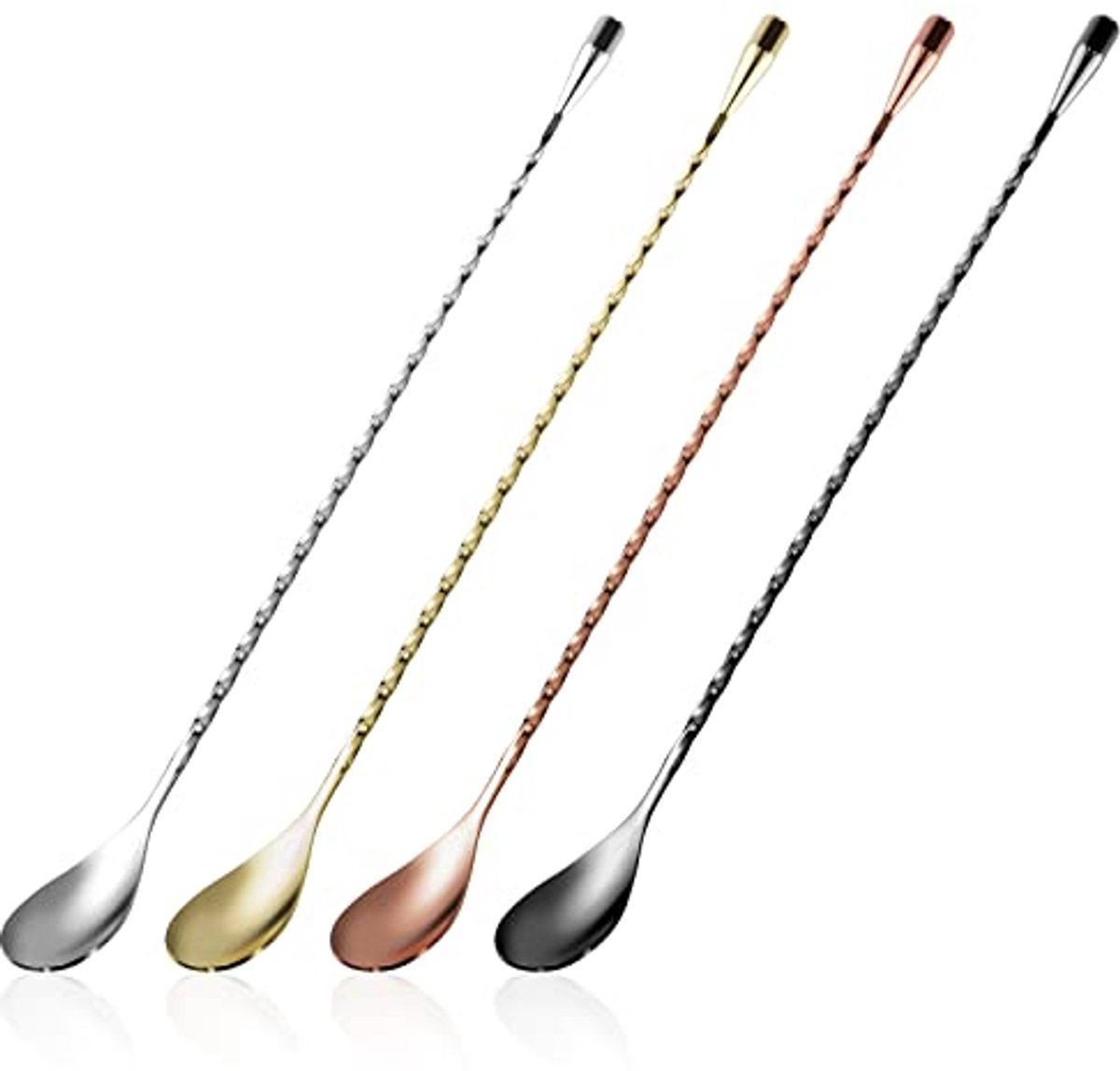 Professionele cocktaillepels voor het mengen van dranken - 30 cm, 4 kleuren