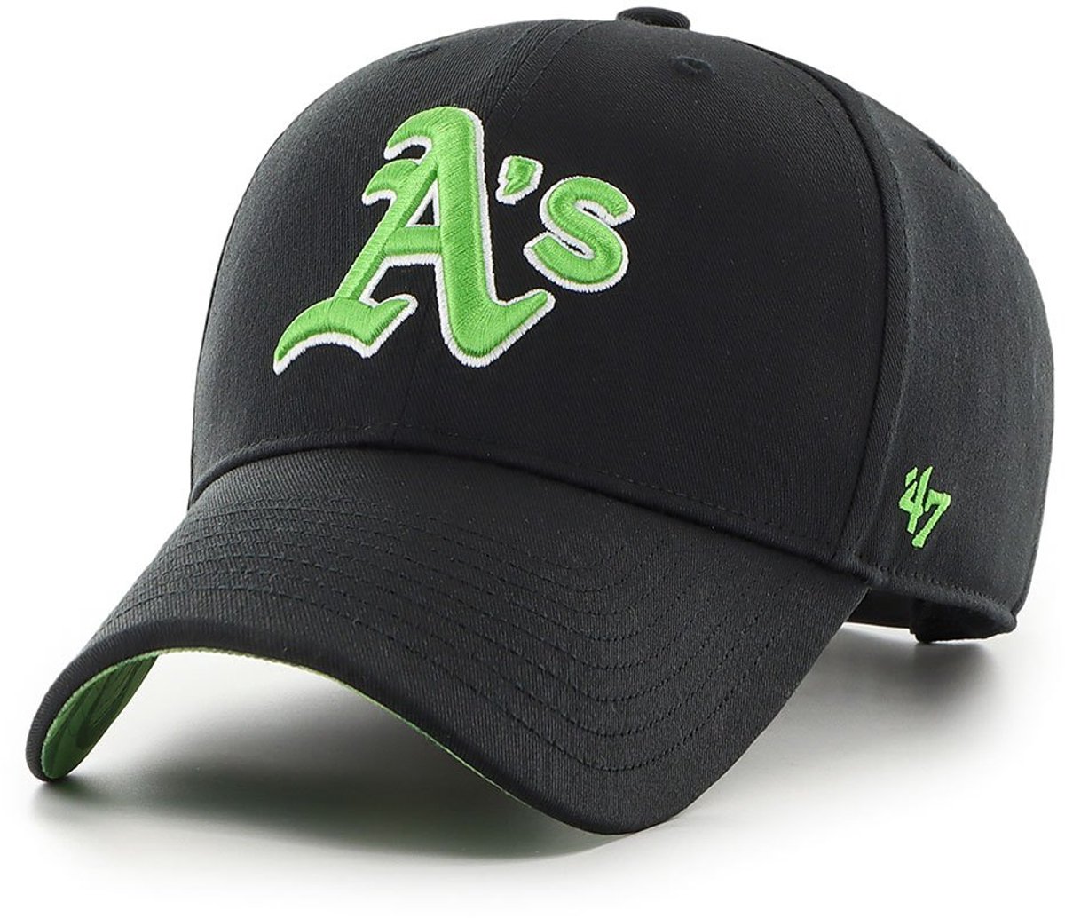 47 Mlb Oakland Athletics Freeform Mvp Snapback Cap Zwart Man