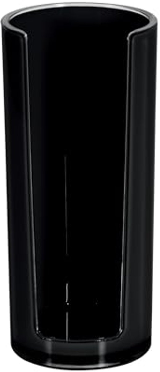 Cosmetica-organizer Wattenschijfdispenser in zwart – 16,5 x 7 cm