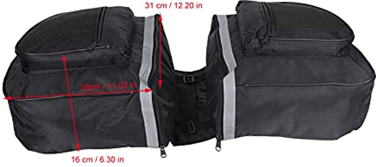 Fietstas Achter, 25L Dubbele Pannier voor Achterdrager