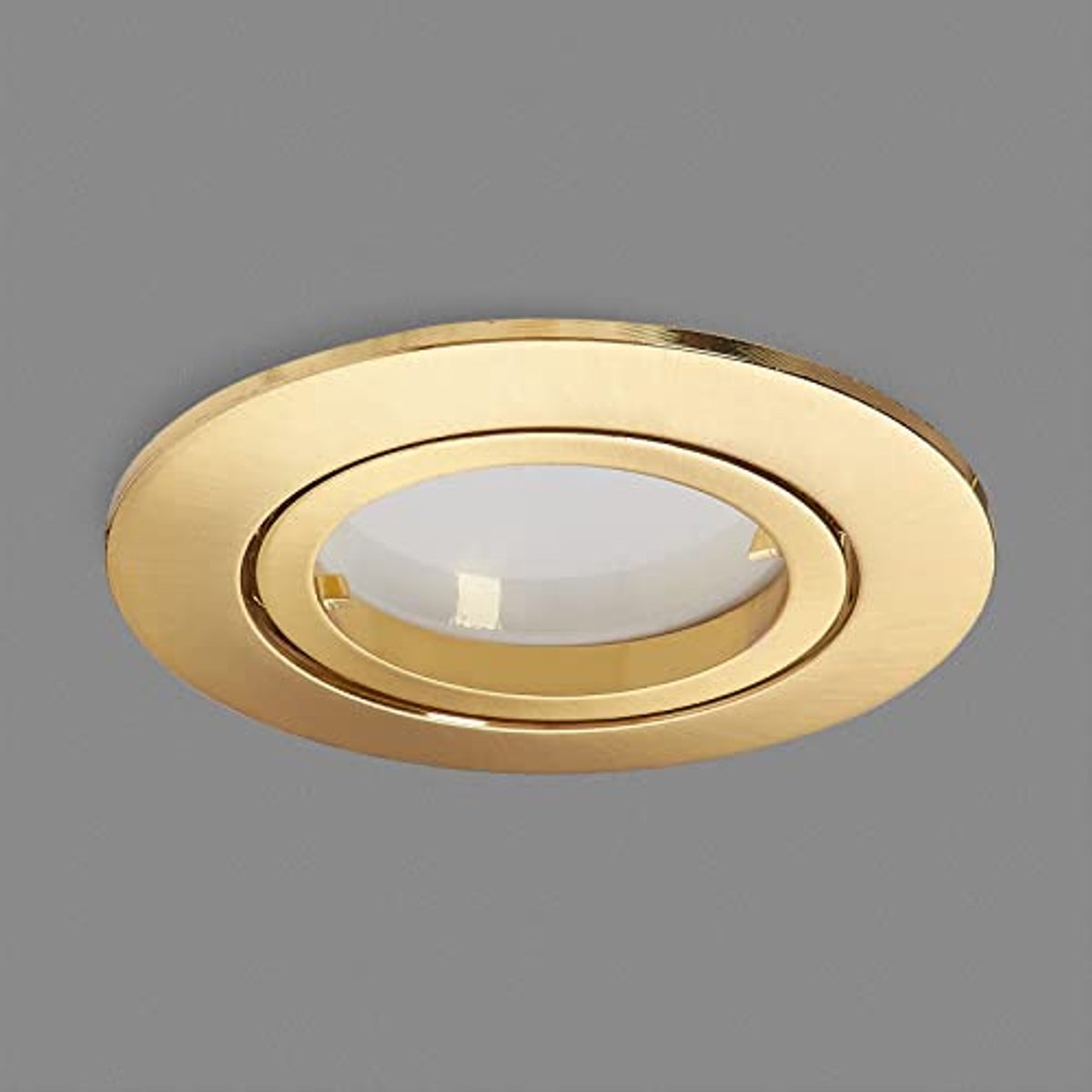 Led-inbouwspot Dimbaar Rond Plat 5W Goud 230V - Verpakking van 10