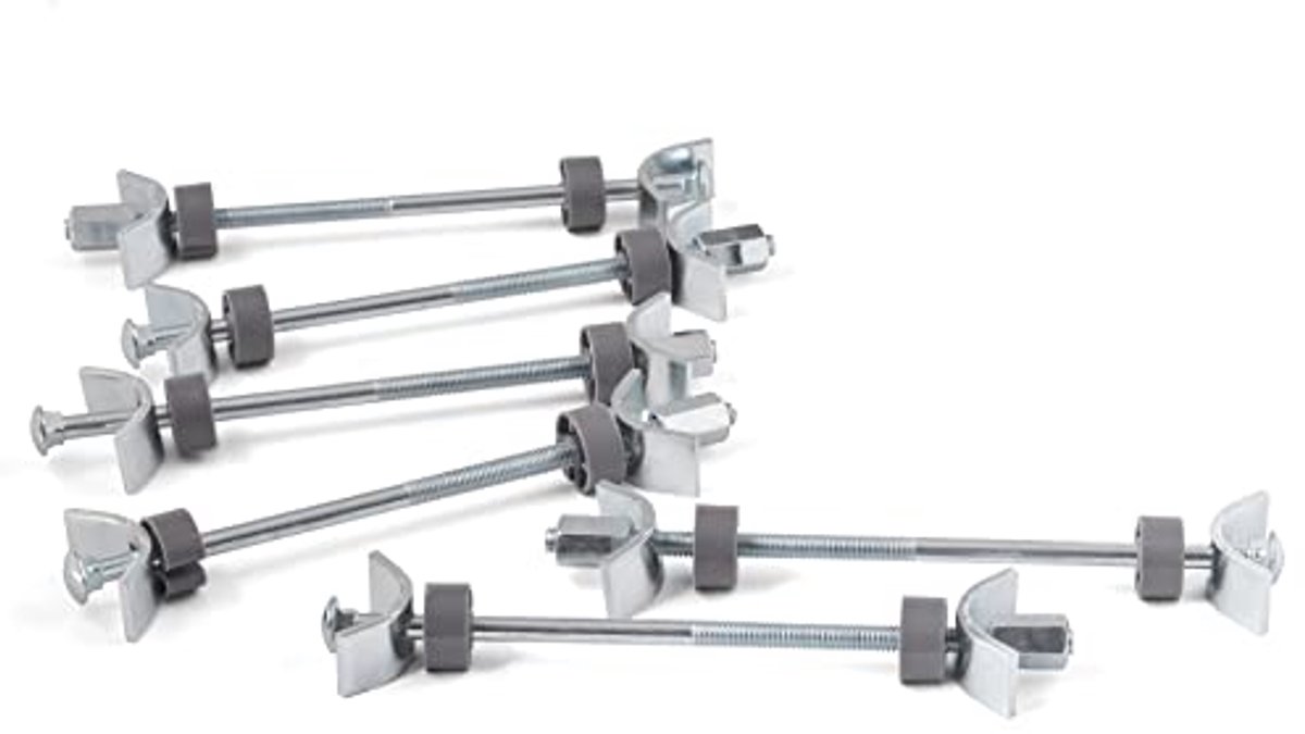 Werkbladverbinders 150 mm - Set van 6 - Meubelverbindingen voor Keuken en Werkplaats