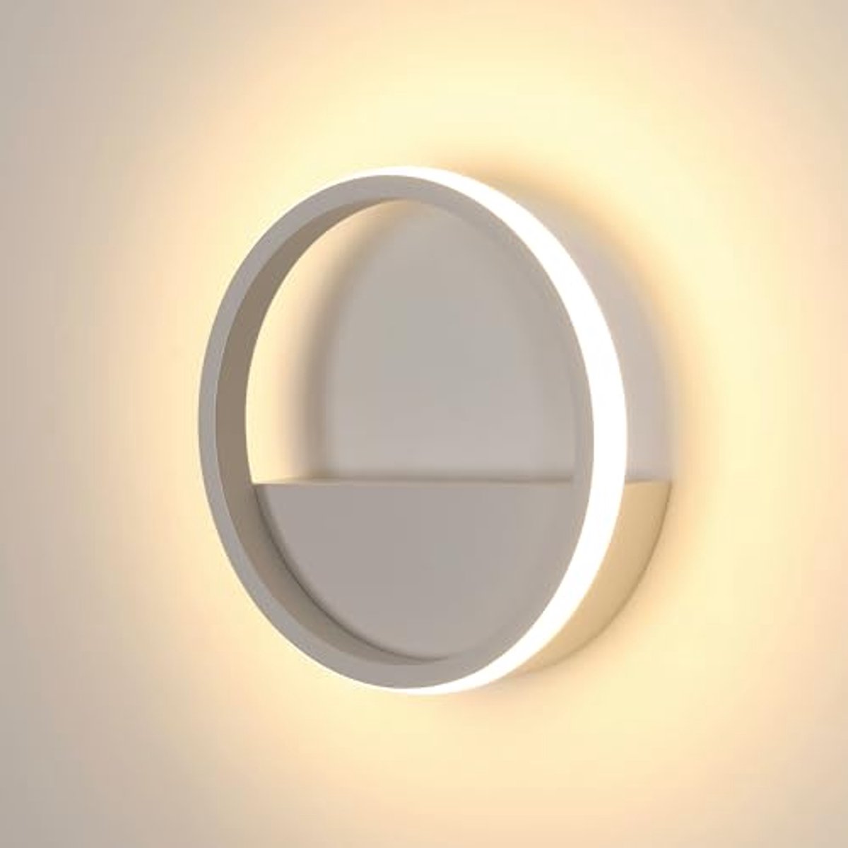 Moderne Ronde LED Wandlamp 12W 3000K voor Woonkamer, Slaapkamer, en Hal