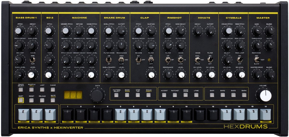 Erica Synths Hexdrums - Drumcomputer
