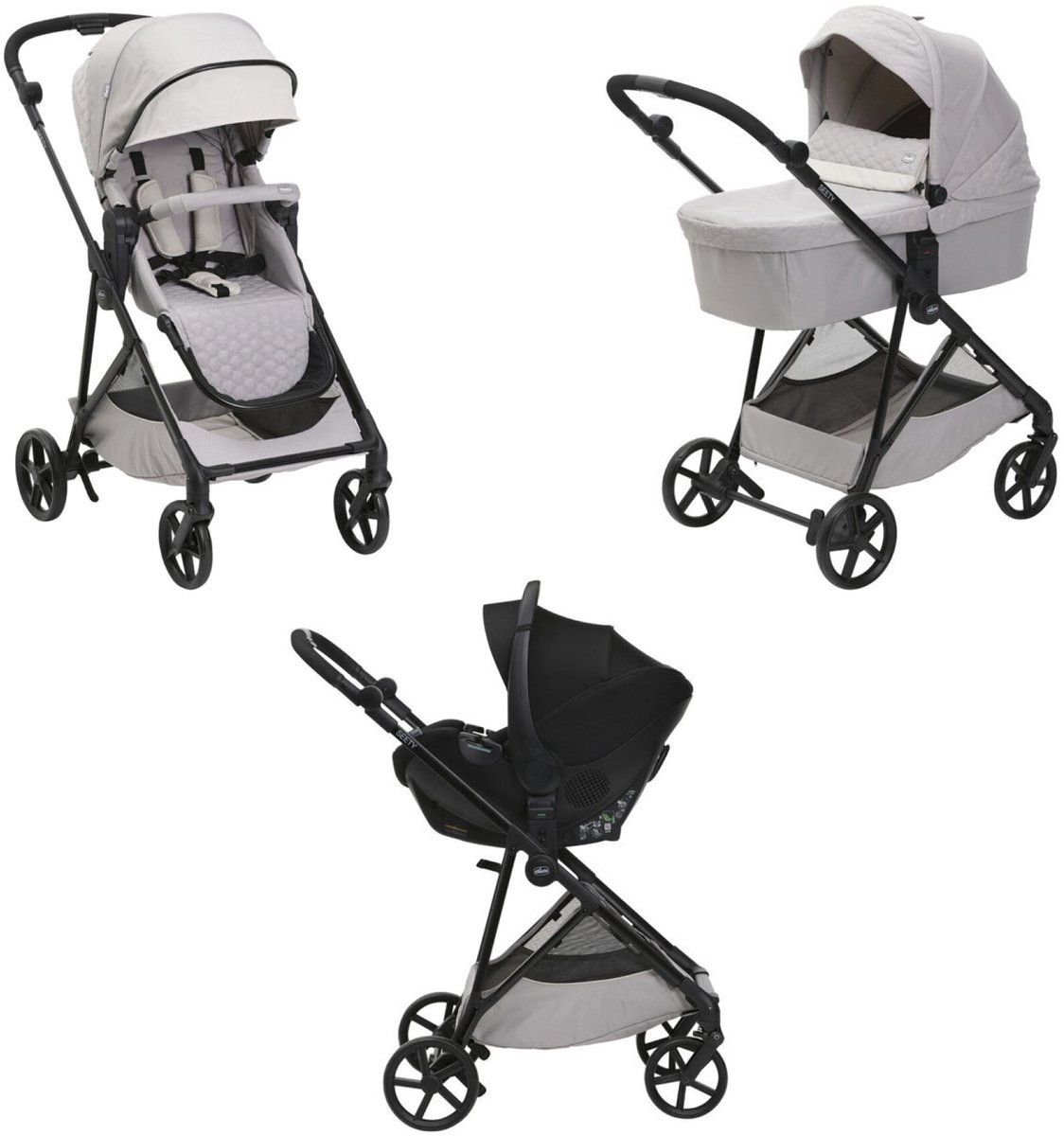 Chicco 3 in 1 kinderwagen seety florence beige