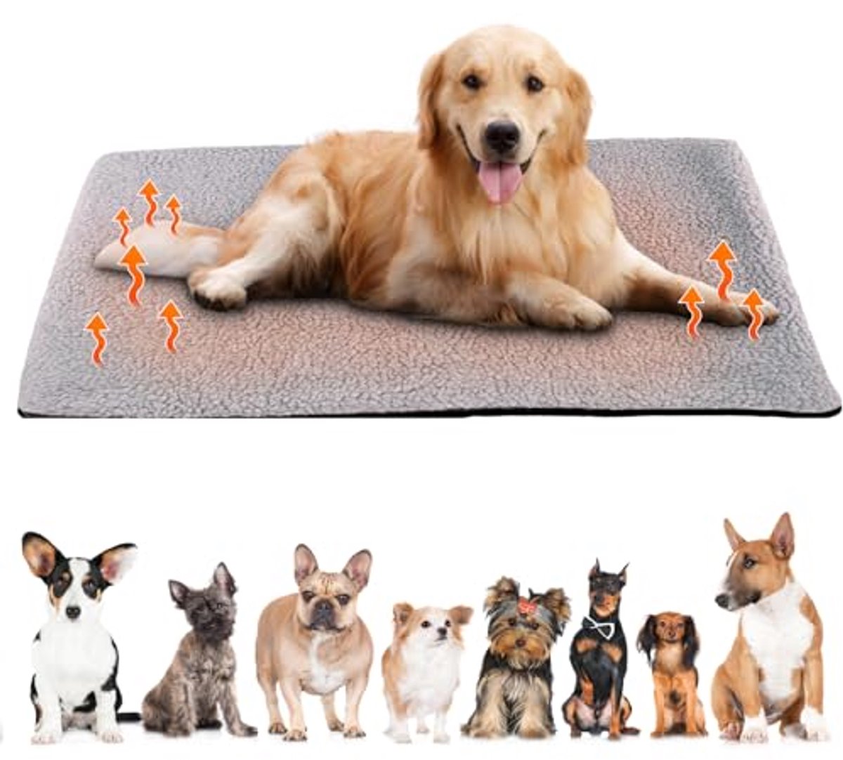 Zelfverwarmende deken voor huisdieren - Comfortabel en wasbaar, ideaal voor katten en kleine honden