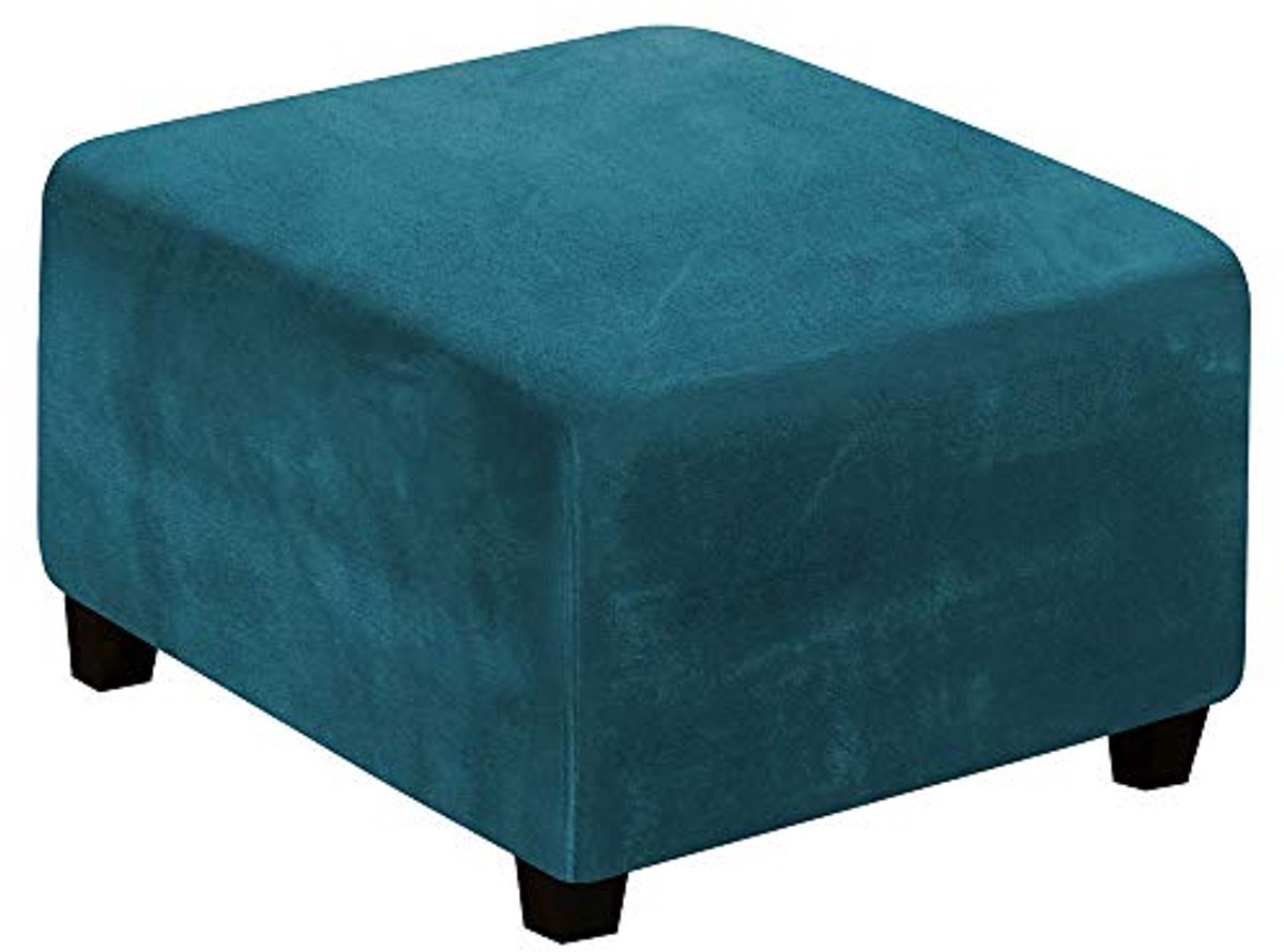 Zitzakhoezen voor voetenbank - Vierkant, Verstelbaar, Fluwelen Hoes - Comfortabel en Elegante Decoratie