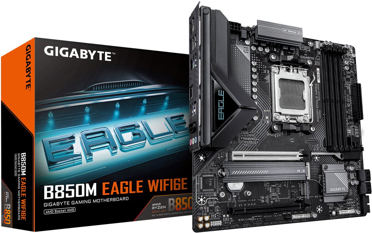 Gigabyte B850M Eagle Wifi6E Amd B850 Socket Am5 Micro Atx moederbord
