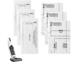 6 x Filterwatten - Filtermateriaal -Filter katoen,Geschikt voor Miele stofzuigers GN-serie S2/S5/S8/C1/C3/3D