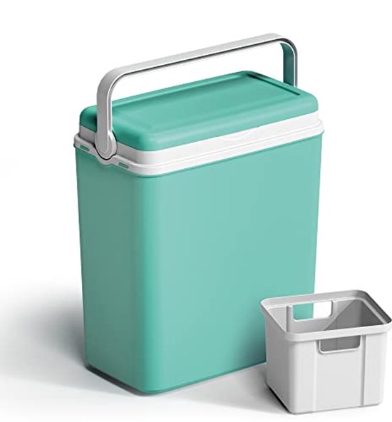 Thermoskoeler - Koelbox - Picknick en strand - Omkeerbaar deksel - 29 liter - Blauw — afbeelding 4