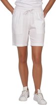 DENIMFY Dames Short DFAlessia regular/straight Wit L Volwassenen Linnen short dames - Korte linnenbroek dames