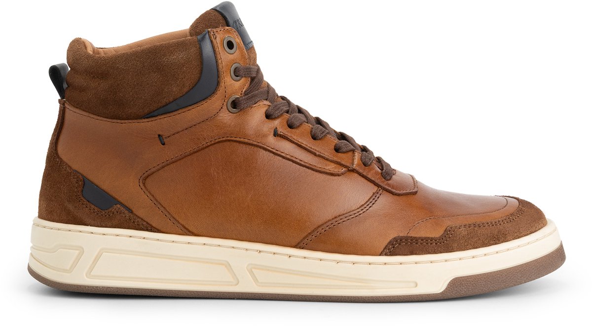 Travelin' Durham Heren - Hoge sneakers - Leer - Cognac