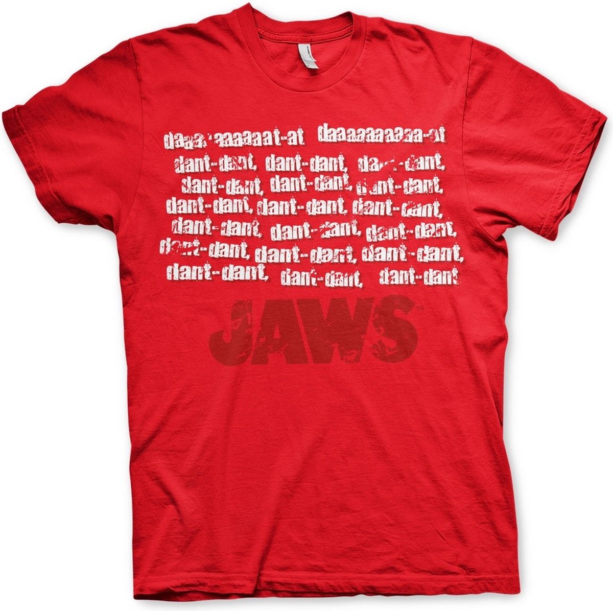 Jaws Dant Dant T-shirt Rood