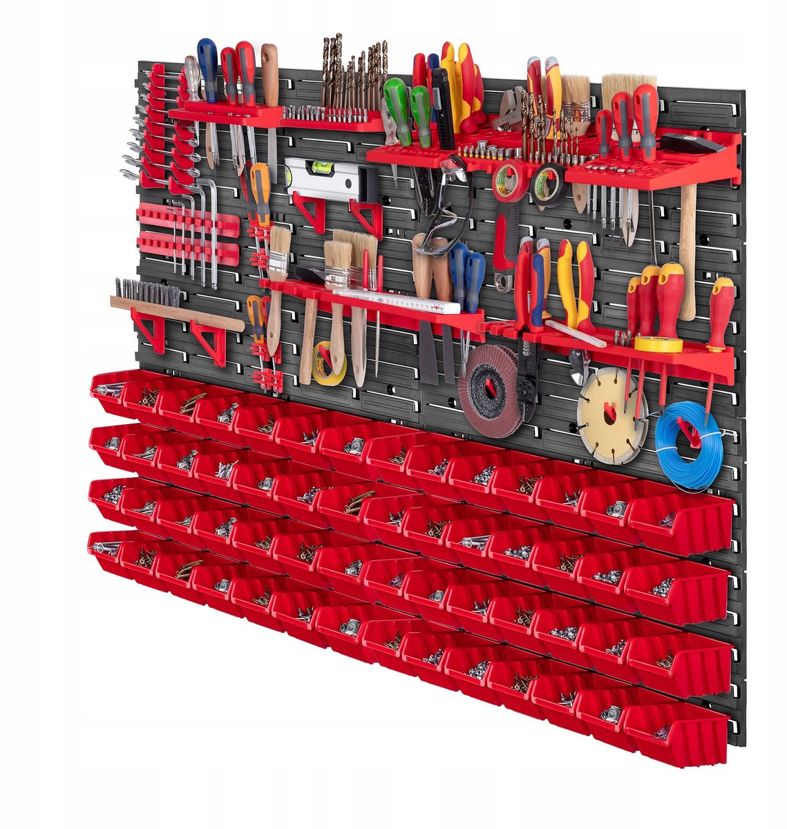 KADAX Gereedschapswandrek, groot, 232 x 78 cm, opslagsysteem van
