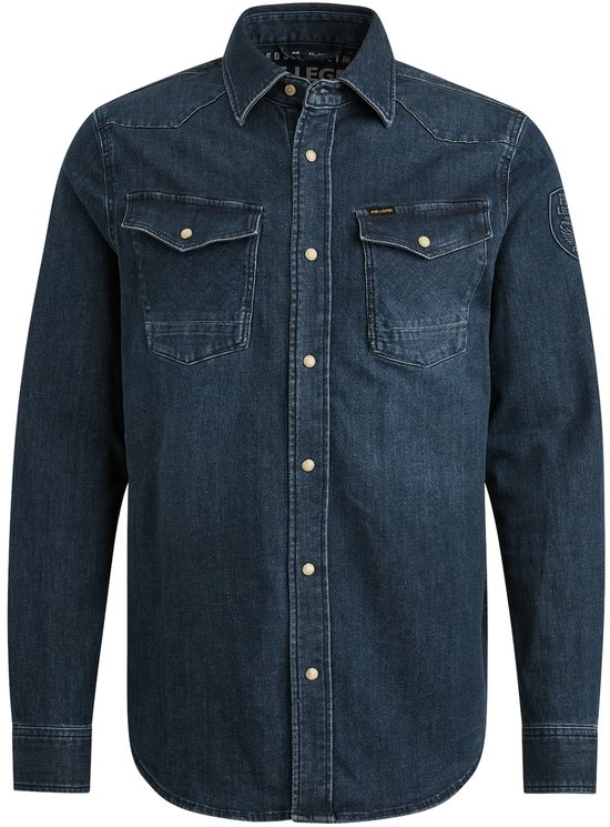 s.Oliver Herenhemd met lange mouwen, regular fit, Blauw|meerkleurig 59n3, XL