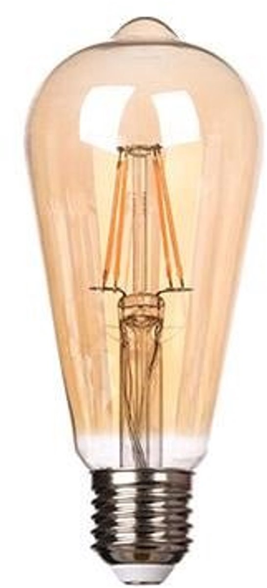 Kooldraadlamp E27 - 3-staps dimbaar - ST64 LED 6W~60W traditionele verlichting - 2700K warmwit