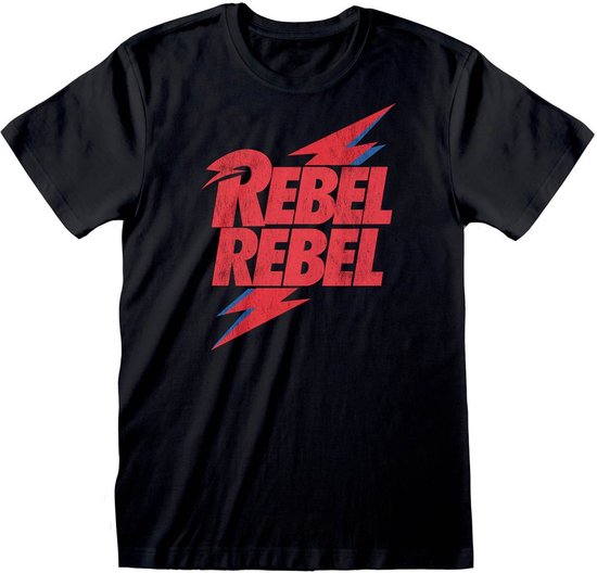 David Bowie - Rebel Rebel T-Shirt Black-XXL