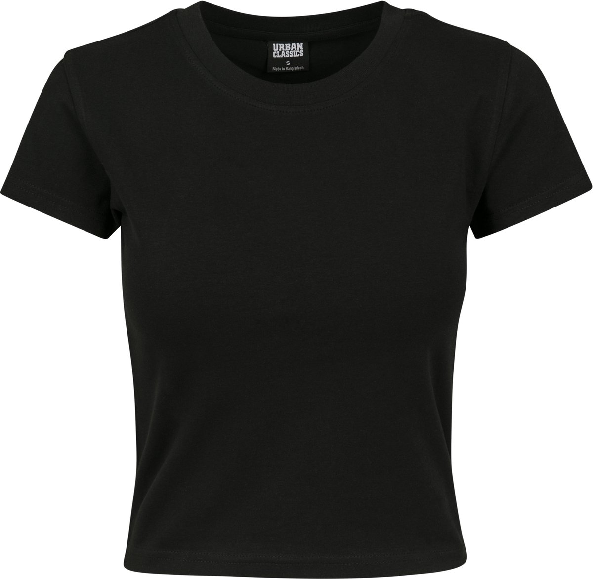 Urban Classics Stretch Jersey Crop top 5XL Zwart