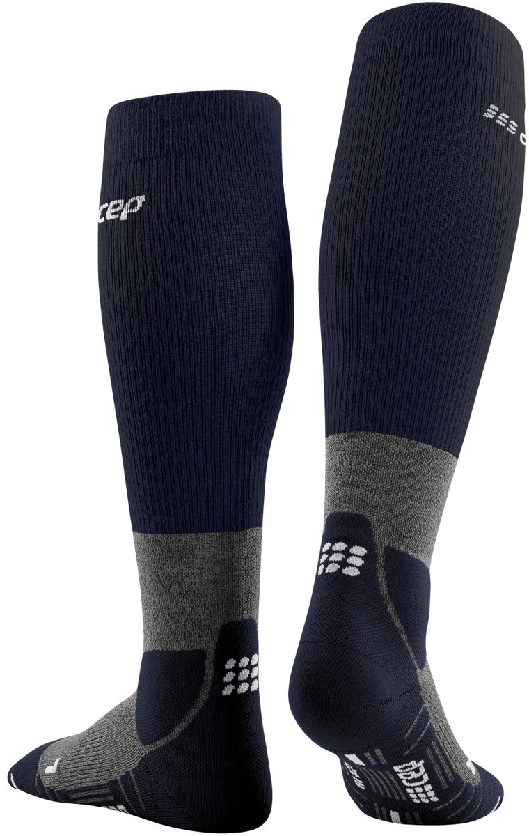 CEP Hiking Merino Tall Compressie – Kuitomvang Heren 45-50 cm Blauw