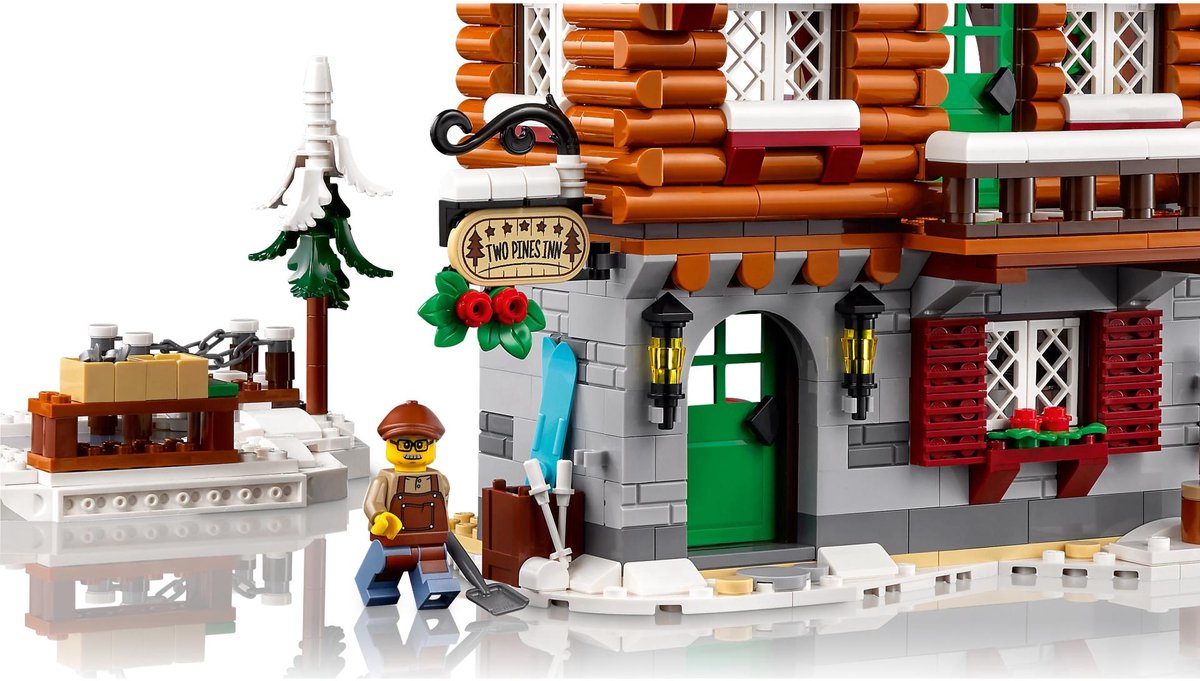LEGO 10325 Icons Skihut Modelhuis Bouw en Decoratie Set — afbeelding 16