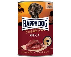 Happy Dog Sensible Pure Africa - Struisvogel - 6 x 400 g