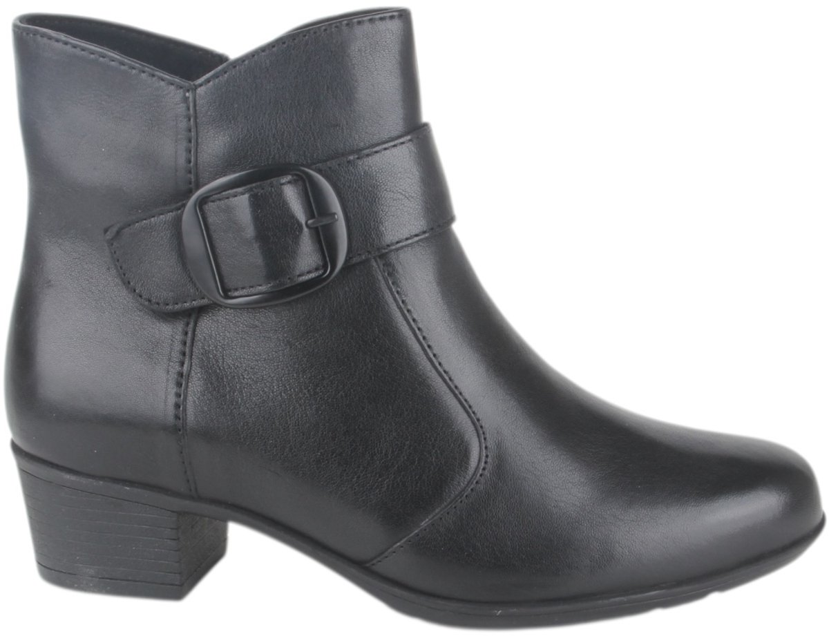 Solidus 35025-01258-K dames enkellaarzen gekleed maat 40 (6,5) zwart