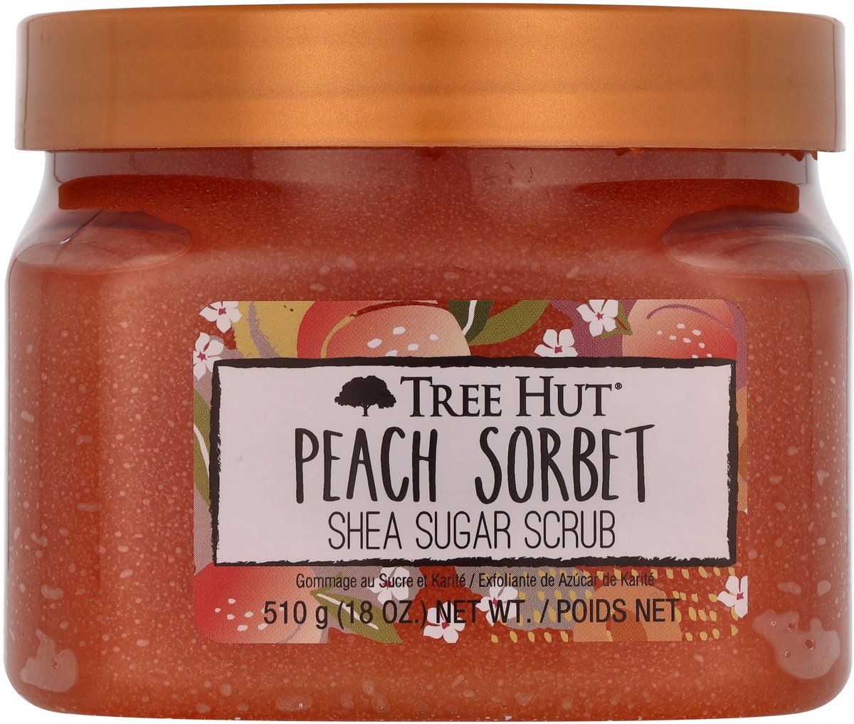 Tree Hut Peach Sorbet Shea Sugar Body Scrub - Lichaamsscrub - Bad & Douche - Exfoliating - 510g