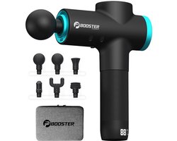 Gloovon® Massage Gun & Massagepistool - Krachtige 12kg Stall Force met AI Smart-Hit - 6 Opzetstukken & LCD Scherm - Draadloos - Zwart