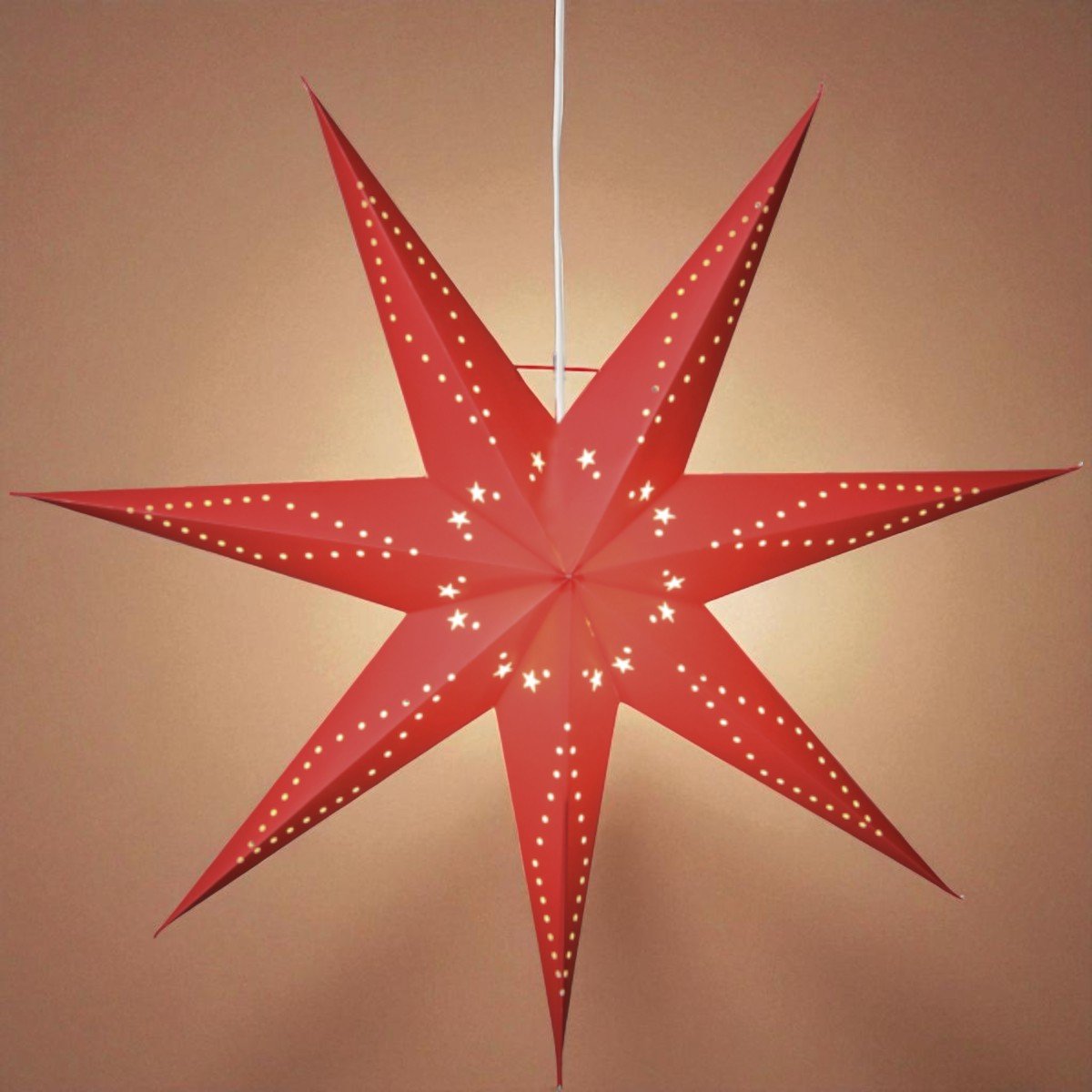 Grote rode kerstster Katabo - 70cm
