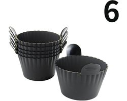 Siliconen Airfryer Siliconen Cupcake Bakvorm Ramekin voor Airfryer Oven Airfryer Siliconen Mandje