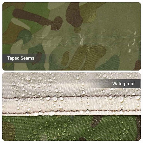 vidaXL - Vistent - met - dak - Camouflage - 514 - x - 465 - x - 187 - cm - Polyester van Vidaxl — afbeelding 5