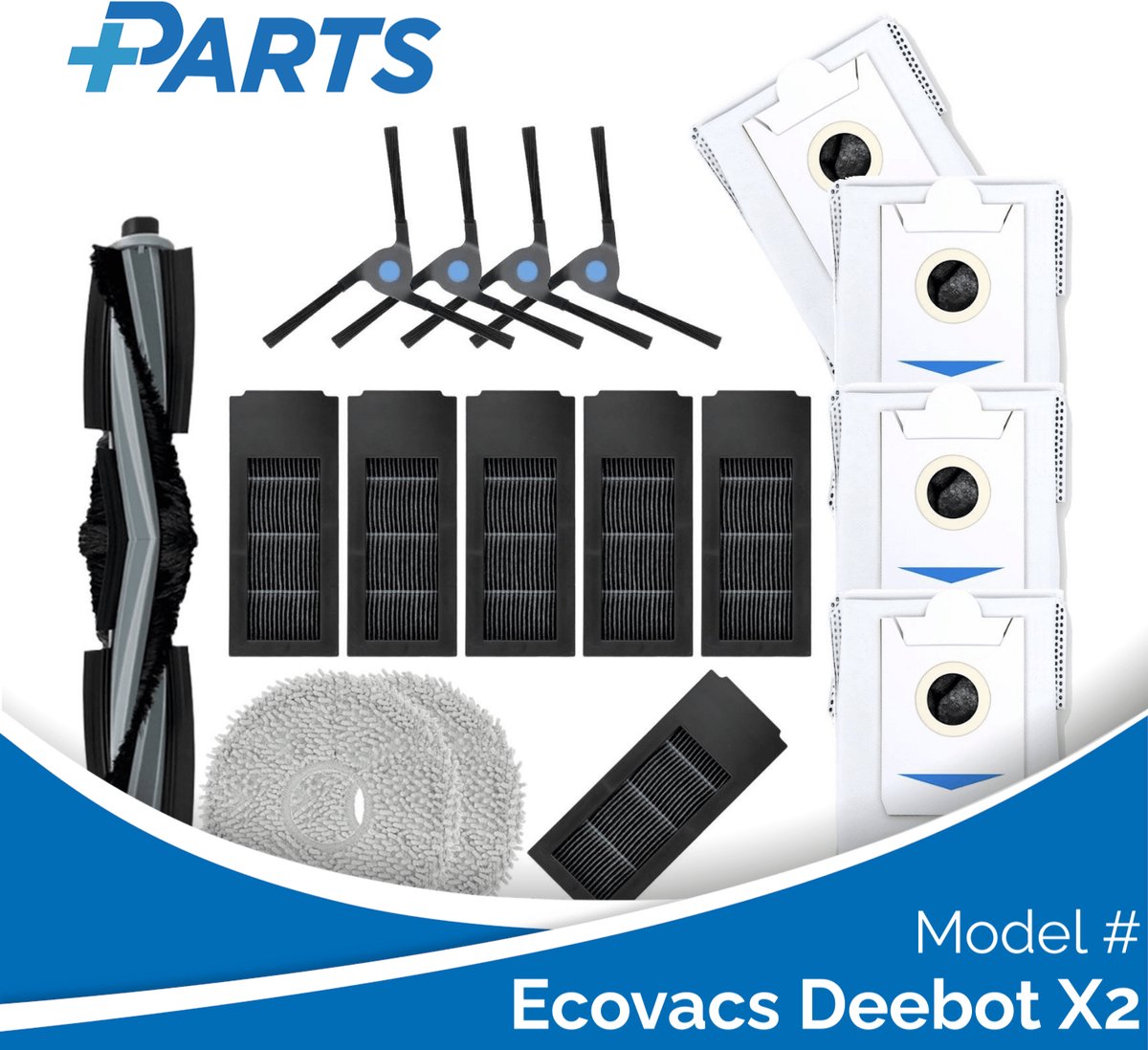 Ecovacs Deebot X2 Onderhoudsset (Plus.Parts® alternatief voor DKT060099)